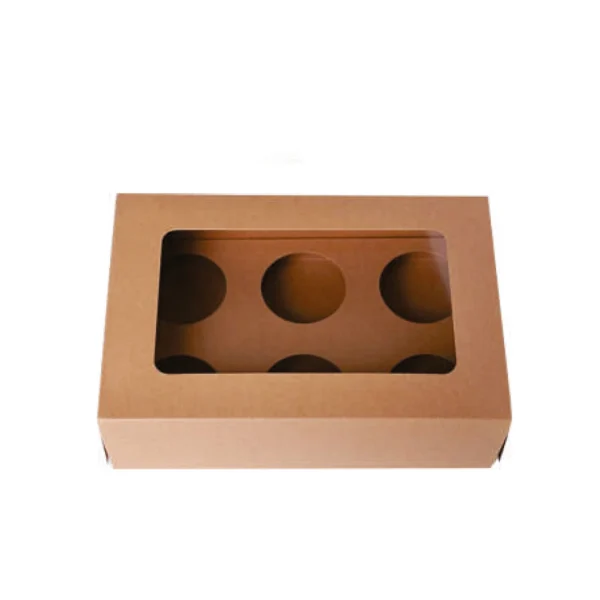 Kraft Browine Cup Cake Box #08