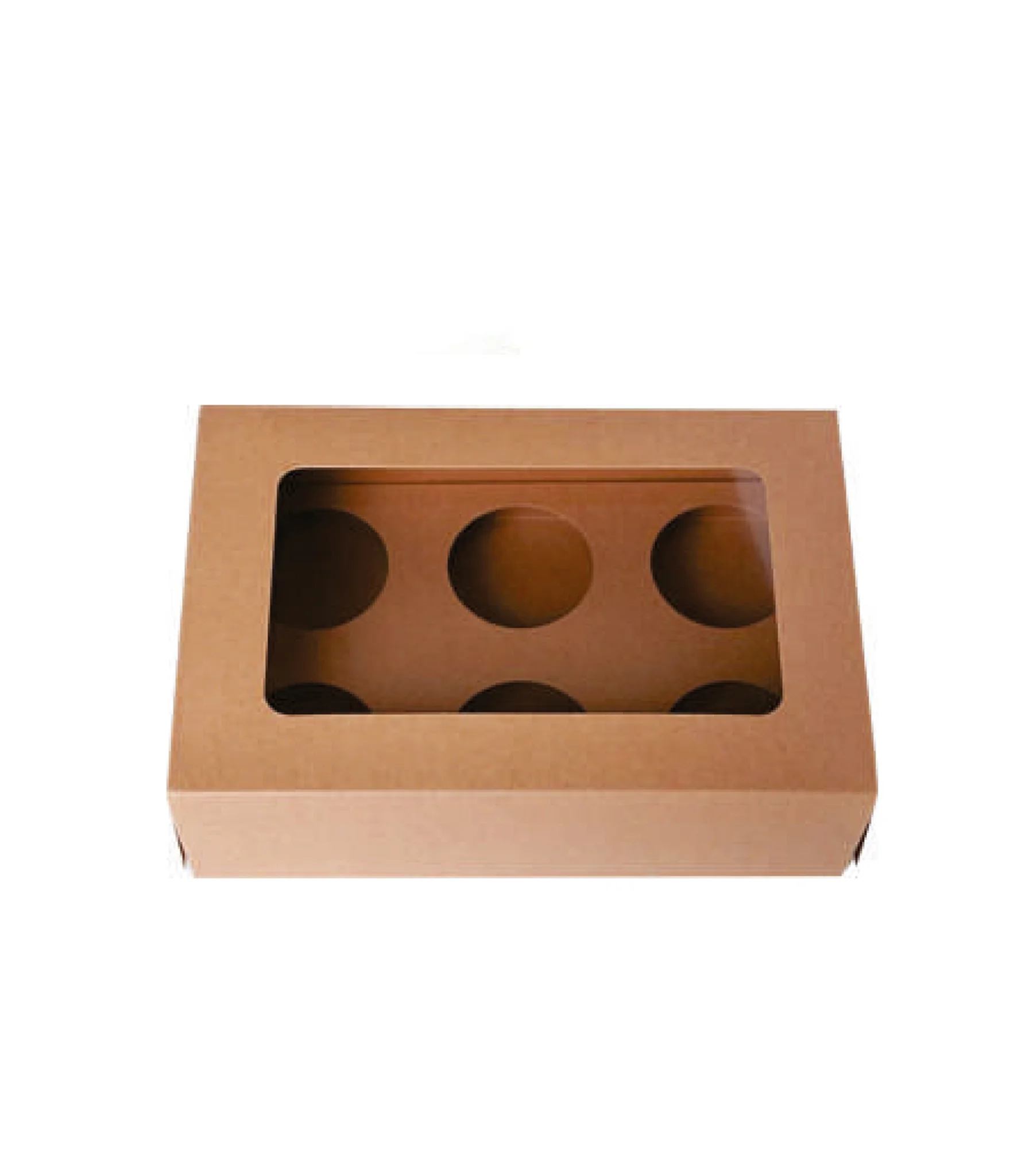 KFPS964WI 6X6X4 INCH 350 6CUPCAKE 100PCS